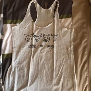 Animals are friends tank top